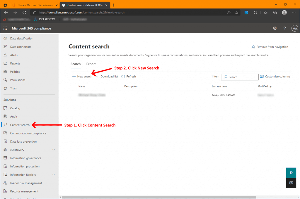 O365 Recover Deleted Teams Chat Data Matrix 7