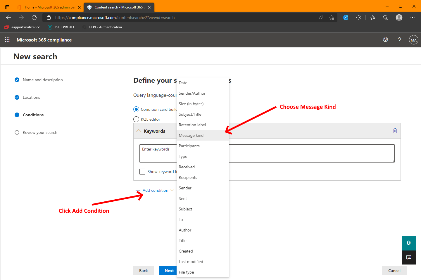 O365 Recover Deleted Teams Chat Data Matrix 7