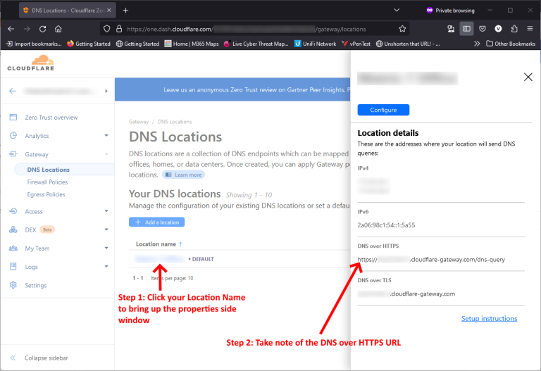 Mikrotik DNS over HTTPS Using Cloudflare Gateway DNS Locations Matrix 7